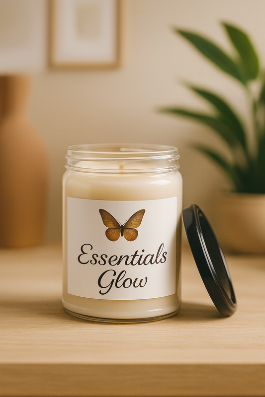 Essential Glow – Eco-Friendly Aromatherapy Candle