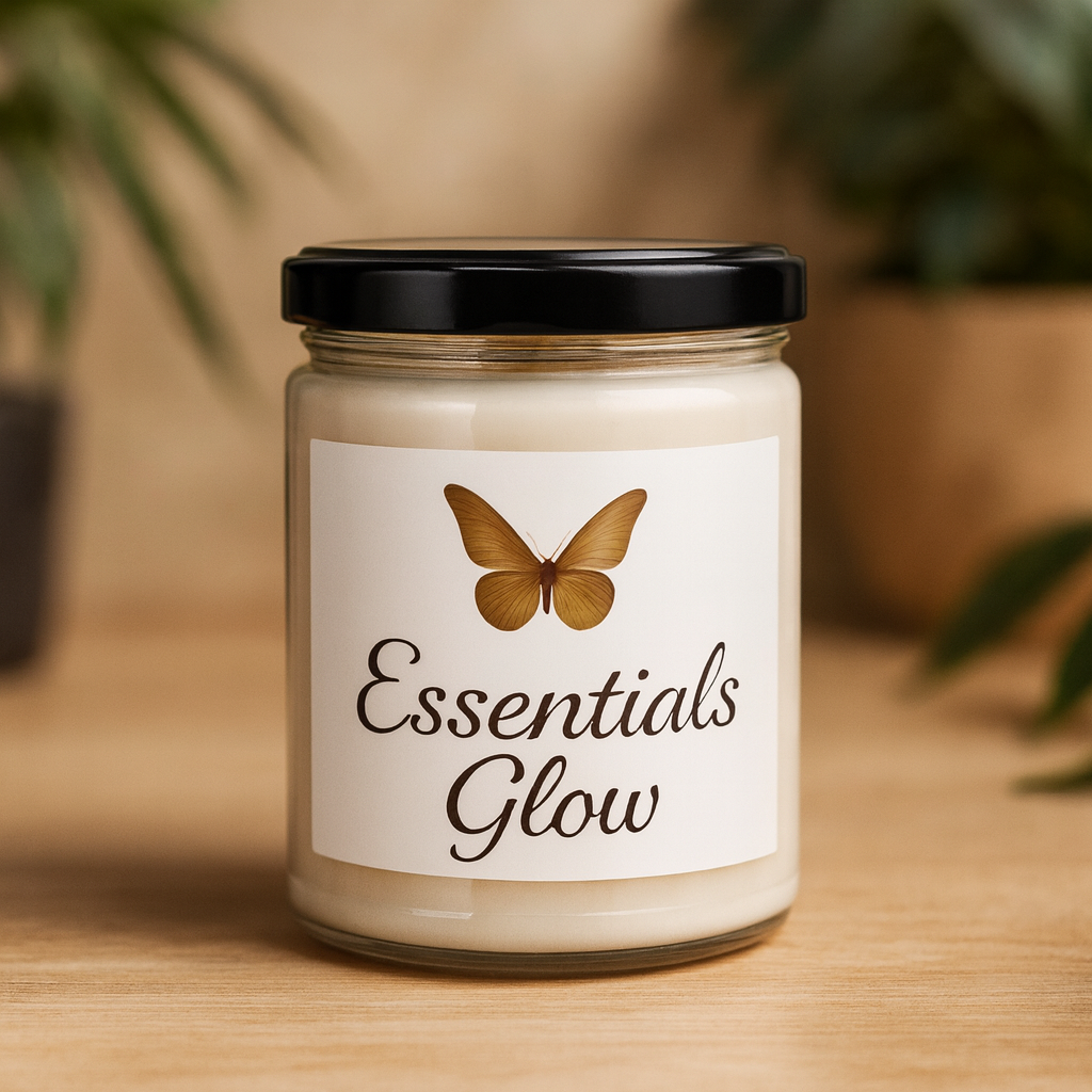 Essential Glow – Eco-Friendly Aromatherapy Candle
