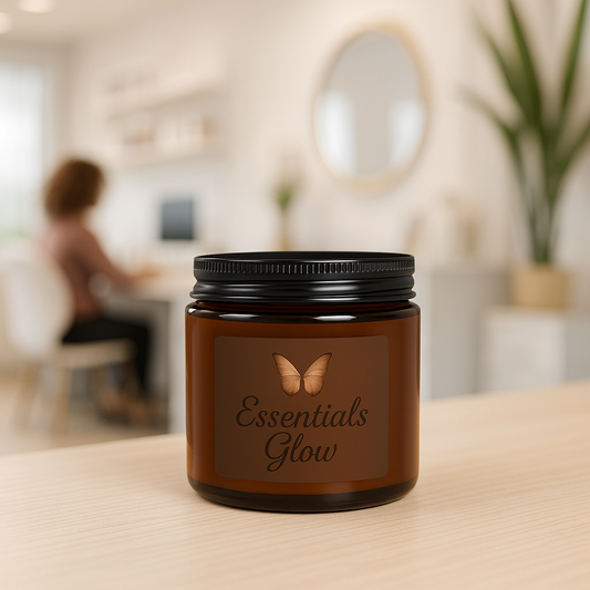 Eco Soy Candle – Relaxing Aromatherapy in Amber Jar