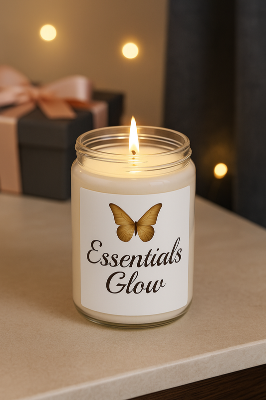 Essentials Glow – Scented Candle for Relaxation & Gifting